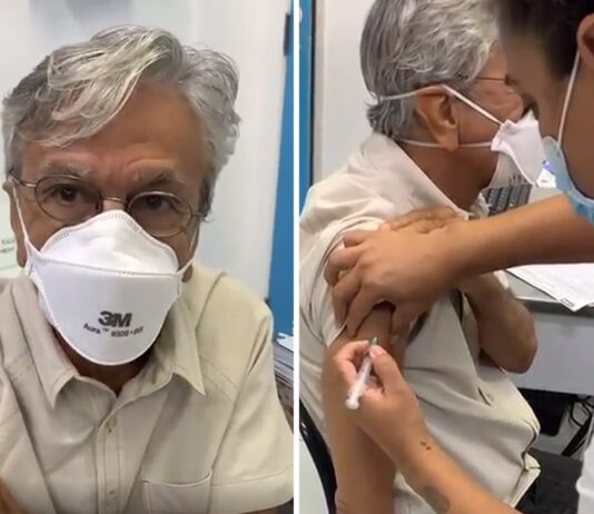 Caetano Veloso recebe primeira dose contra Covid-19: “Sempre acho que vacinar-se é o certo”