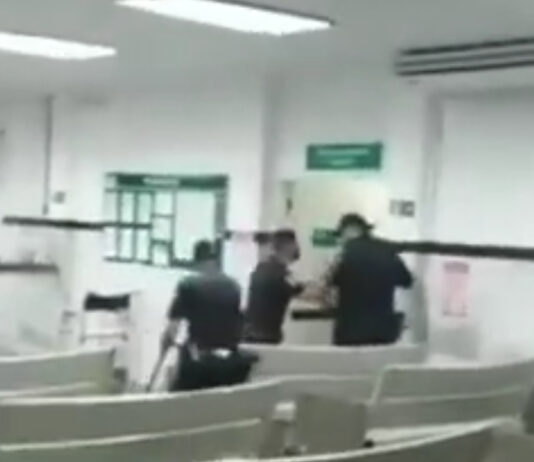 Vídeo: Guarda agride e ameaça pacientes com arma após pedidos para uso de máscara