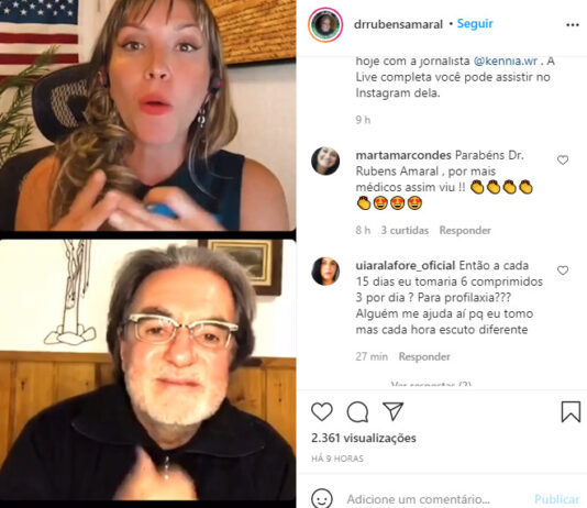 Bolsonarista Rubens Amaral receita em live ivermectina, remédio não recomendado para Covid; veja o vídeo