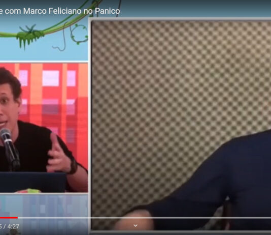 Samy Dana a Marco Feliciano no Pânico: “não uso dinheiro público pra consertar os dentes”; veja o bate-boca aqui