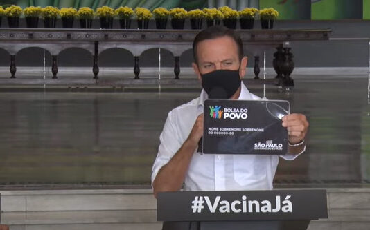 Doria anuncia auxílio emergencial estadual de R$ 500 por pessoa para minimizar efeitos da pandemia