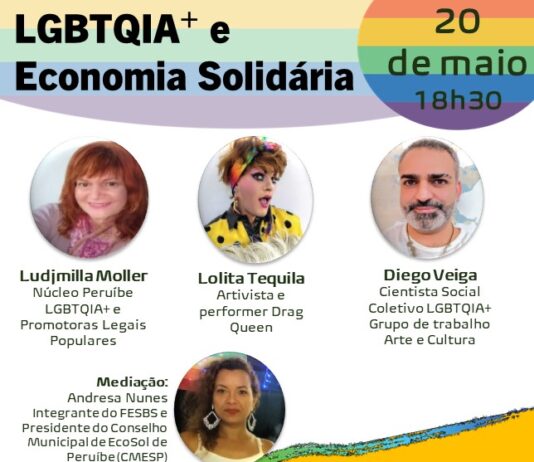 Fórum de Economia Solidária realiza live para debater questões sobre universo LGBTQIA+
