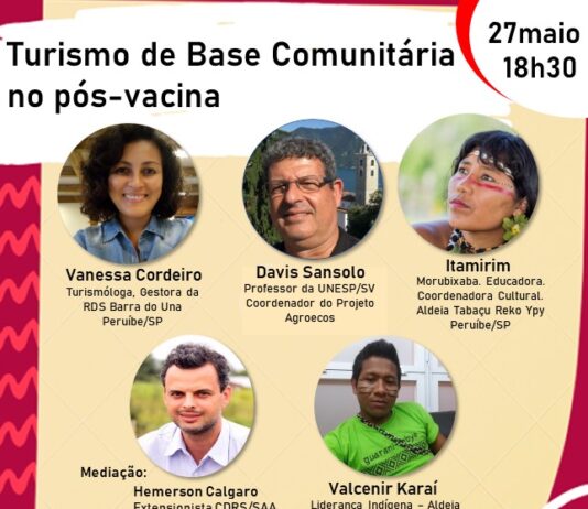 Live do Fórum de Economia Solidária debate “Turismo de Base Comunitária no Pós-Vacina”