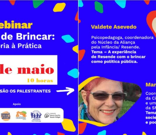 Fórum da Cidadania participa de webinar para marcar a “Semana do Brincar”
