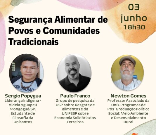 Fórum de Economia Solidária debate “Segurança Alimentar de Povos e Comunidades Tradicionais”