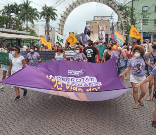 Praia Grande recebe ato para levantar o debate sobre Dia Internacional das Mulheres