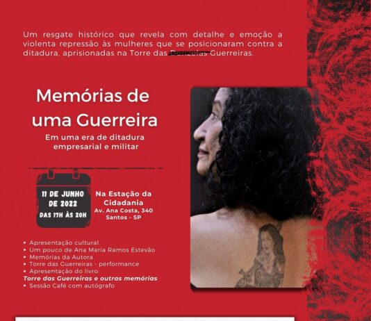 Estação da Cidadania de Santos recebe lançamento de livro sobre prisão na ditadura