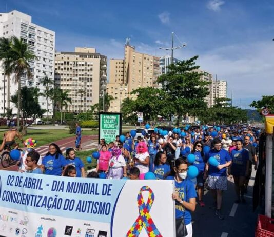 Santos e São Vicente têm Caminhada no Dia Mundial de Conscientização do Autismo